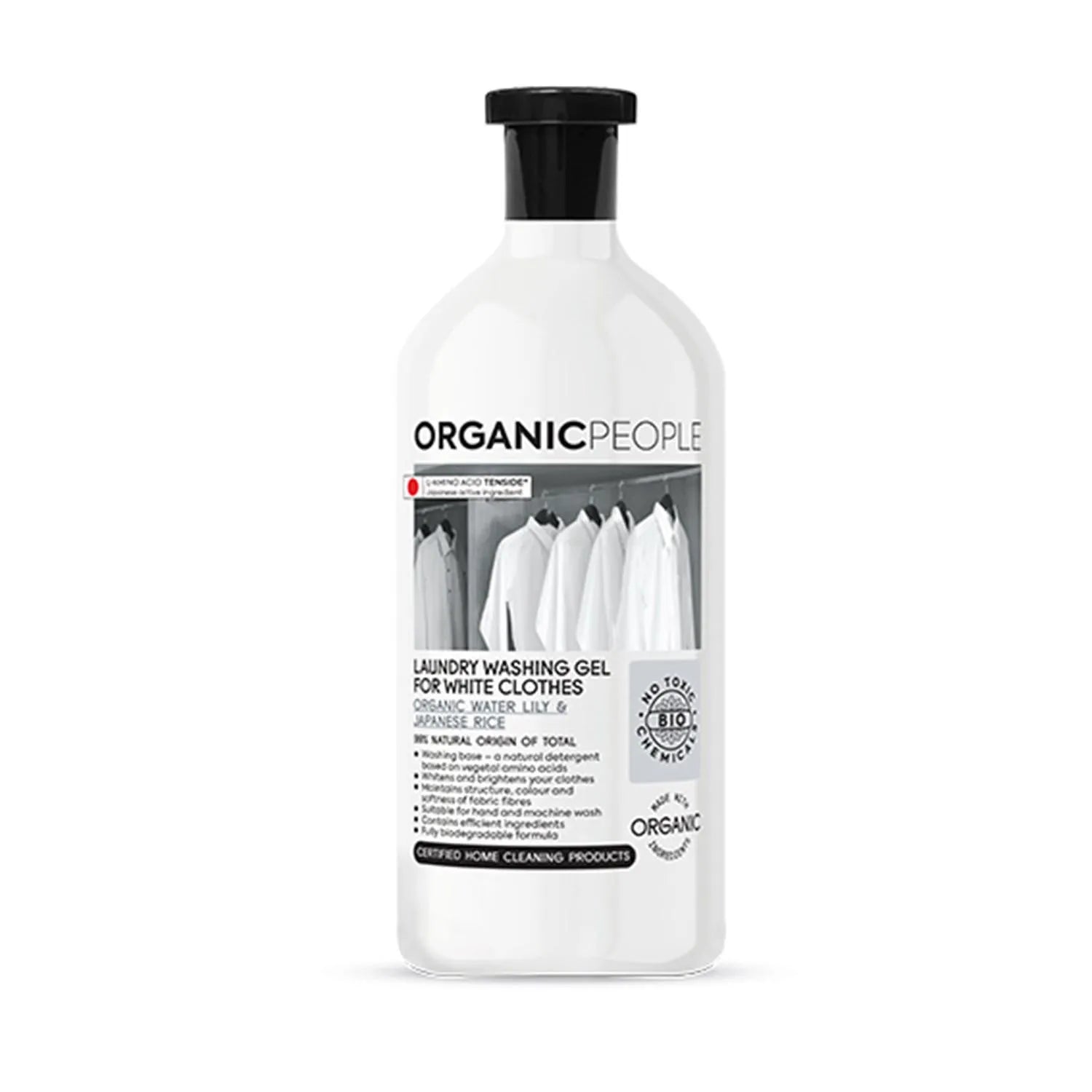 Organic People White Clothes Organic Water Lily y Japanese Rice Laundry Washing-Gel 200ml - By Mio Perfumería