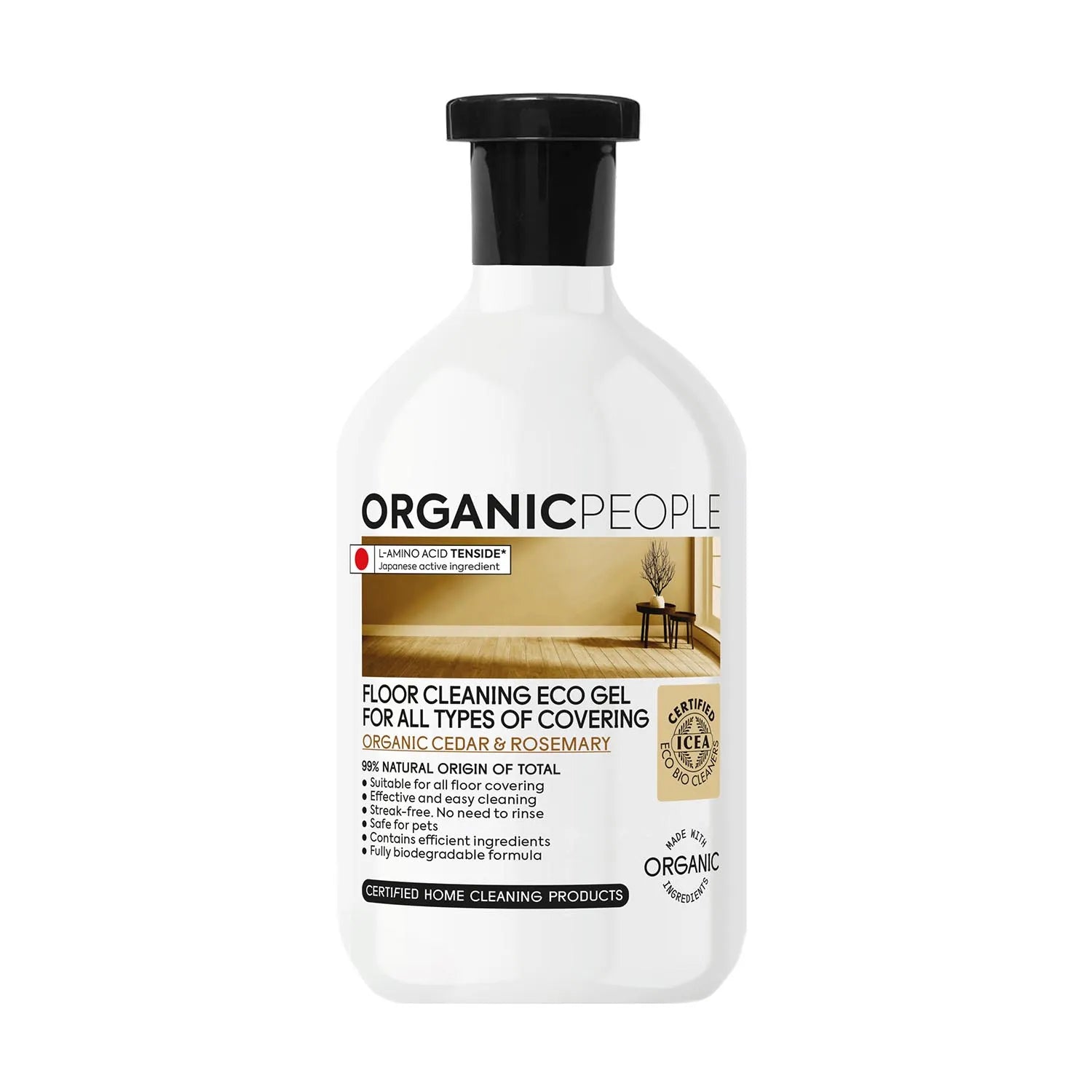 Organic People For All Types Of Covering Organic Cedar Floor Cleansing Eco Gel 200ml - By Mio Perfumería