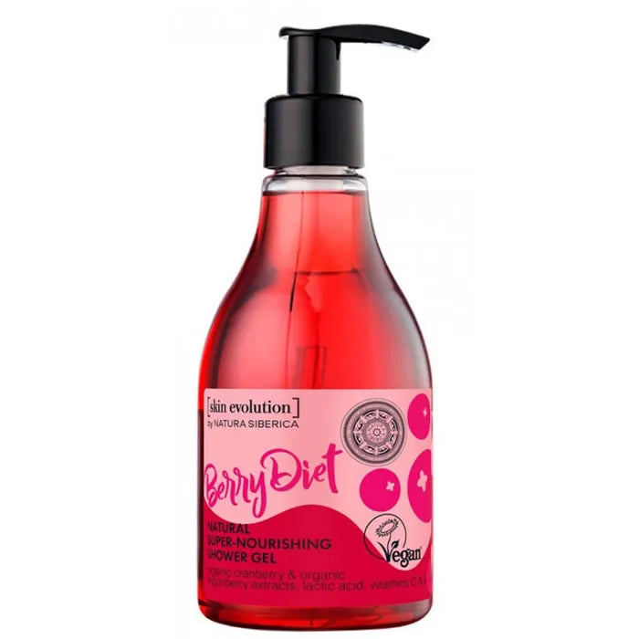 Natura Siberica Berry Diet Natural Super Nourishing Shower Gel 260ml - By Mio Perfumería