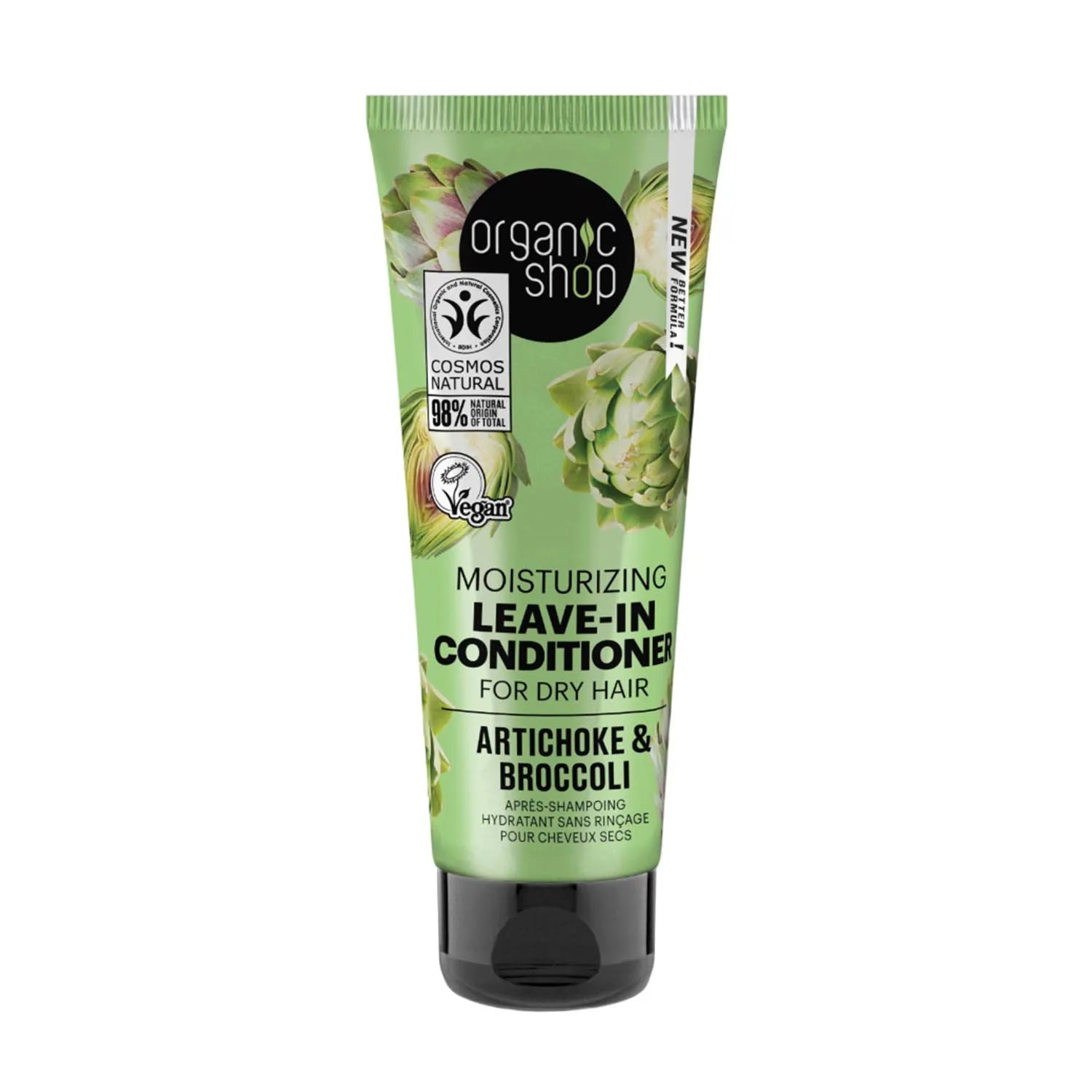 Organic Shop Artichoke Moisturizing Acondicionador Leave In Cabello Seco 280ml - By Mio Perfumería
