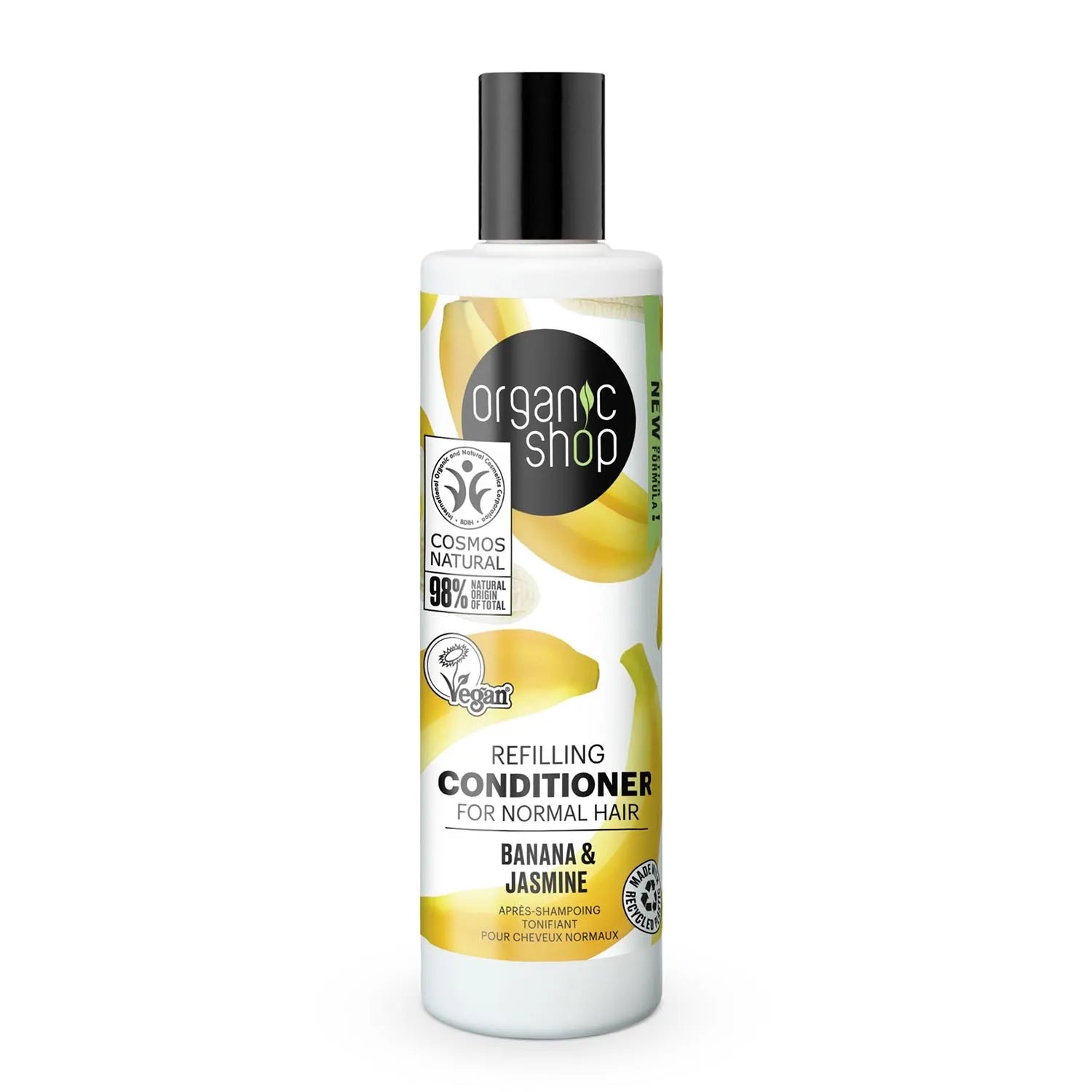 Organic Shop Banana Refillin Acondicionador Cabello Normal 280ml - By Mio Perfumería