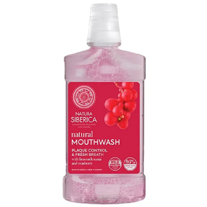 Natura Siberica Natural Mouthwash Schizandra And Cranberry 520ml - By Mio Perfumería