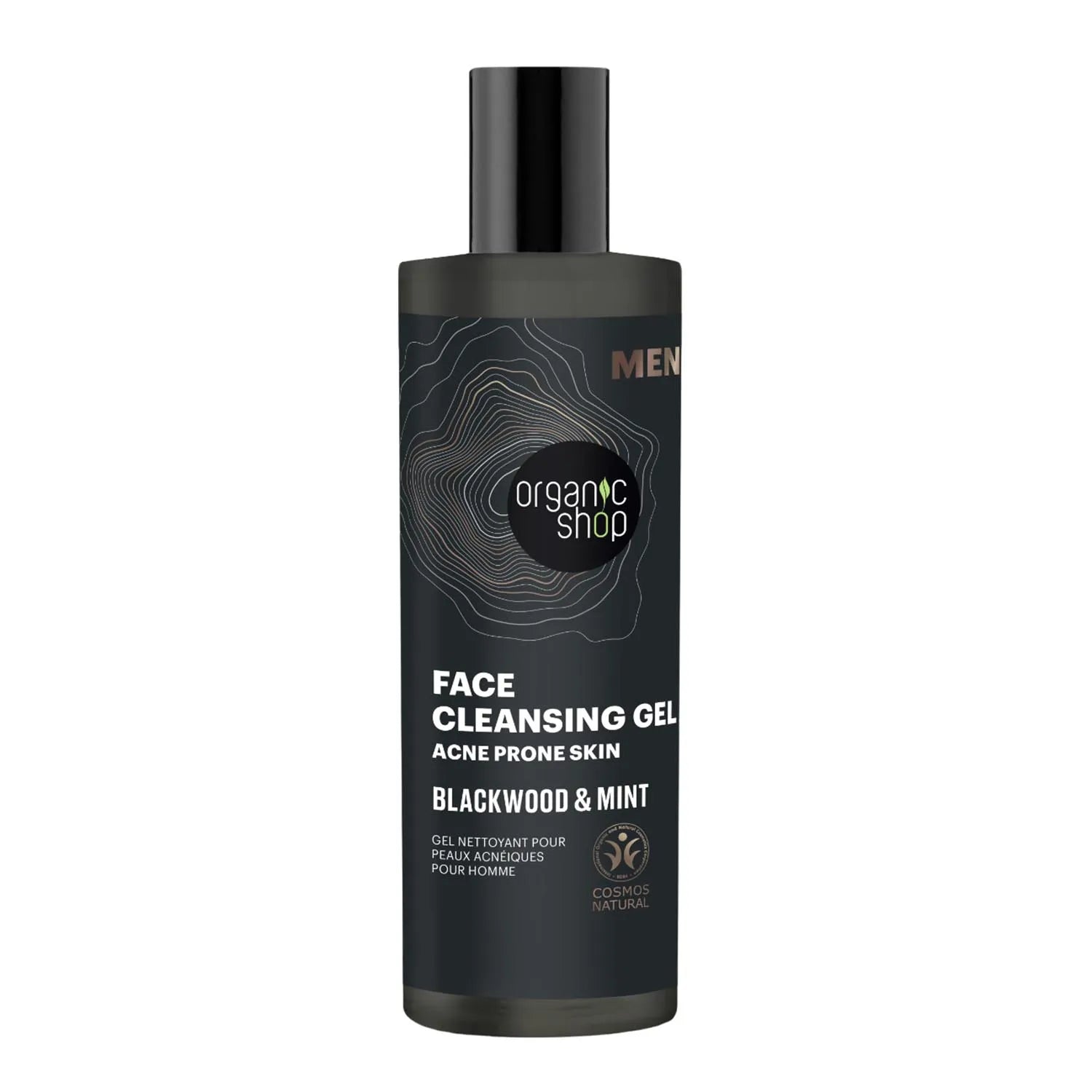 Organic Shop Men Blackwood Gel Limpiador Anti-Acne 200ml - By Mio Perfumería