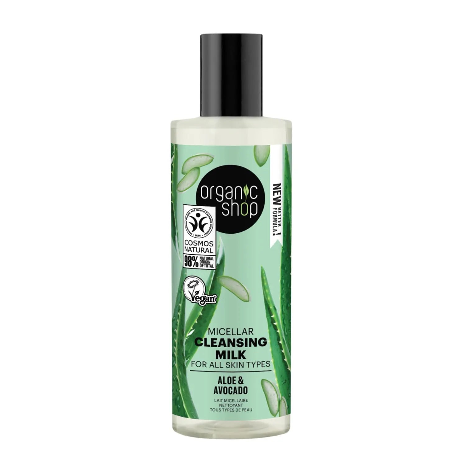 Organic Shop Aloe Leche Limpiadora Micelar 150ml - By Mio Perfumería