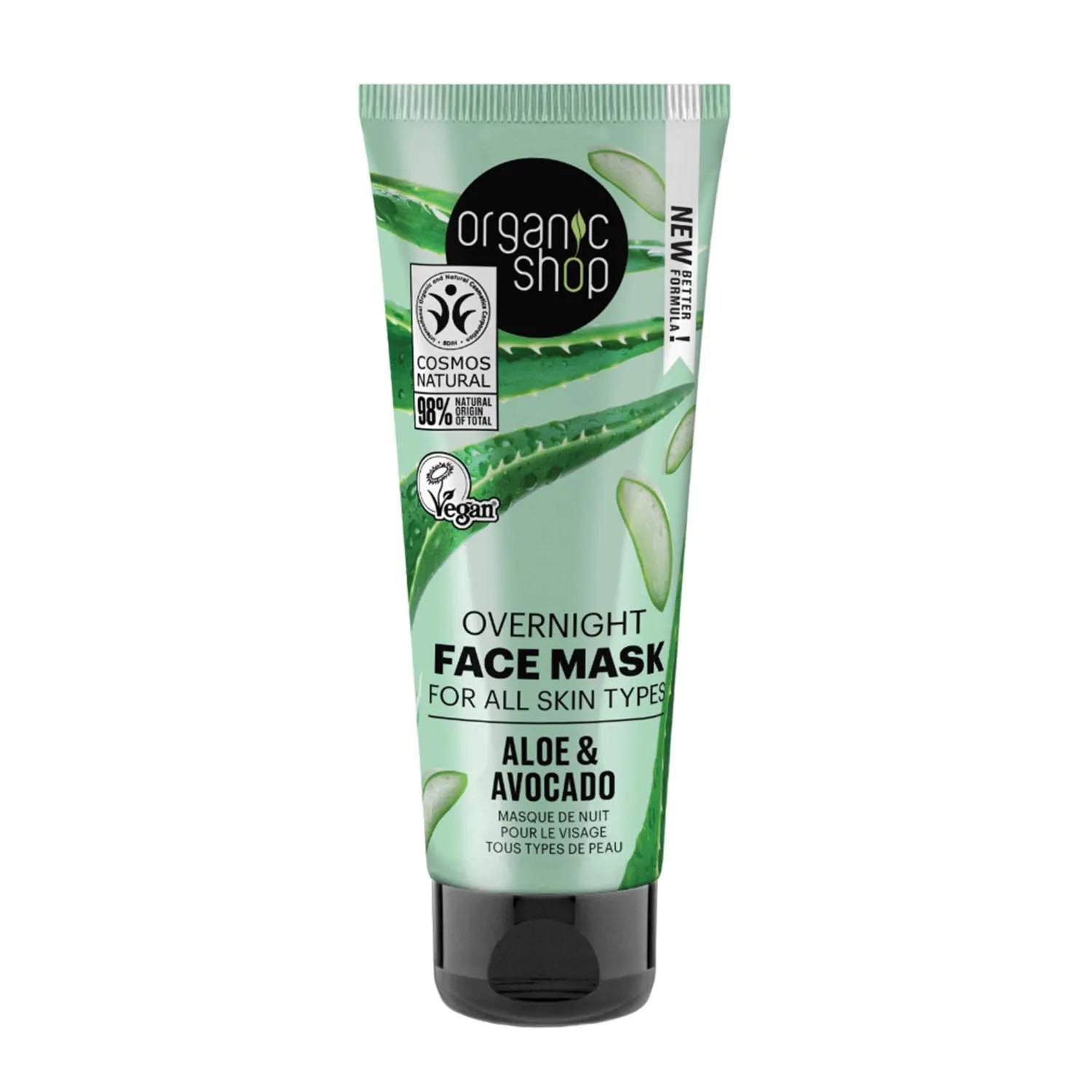 Organic Shop Aloe Mascarilla Facial Overnight 75ml - By Mio Perfumería