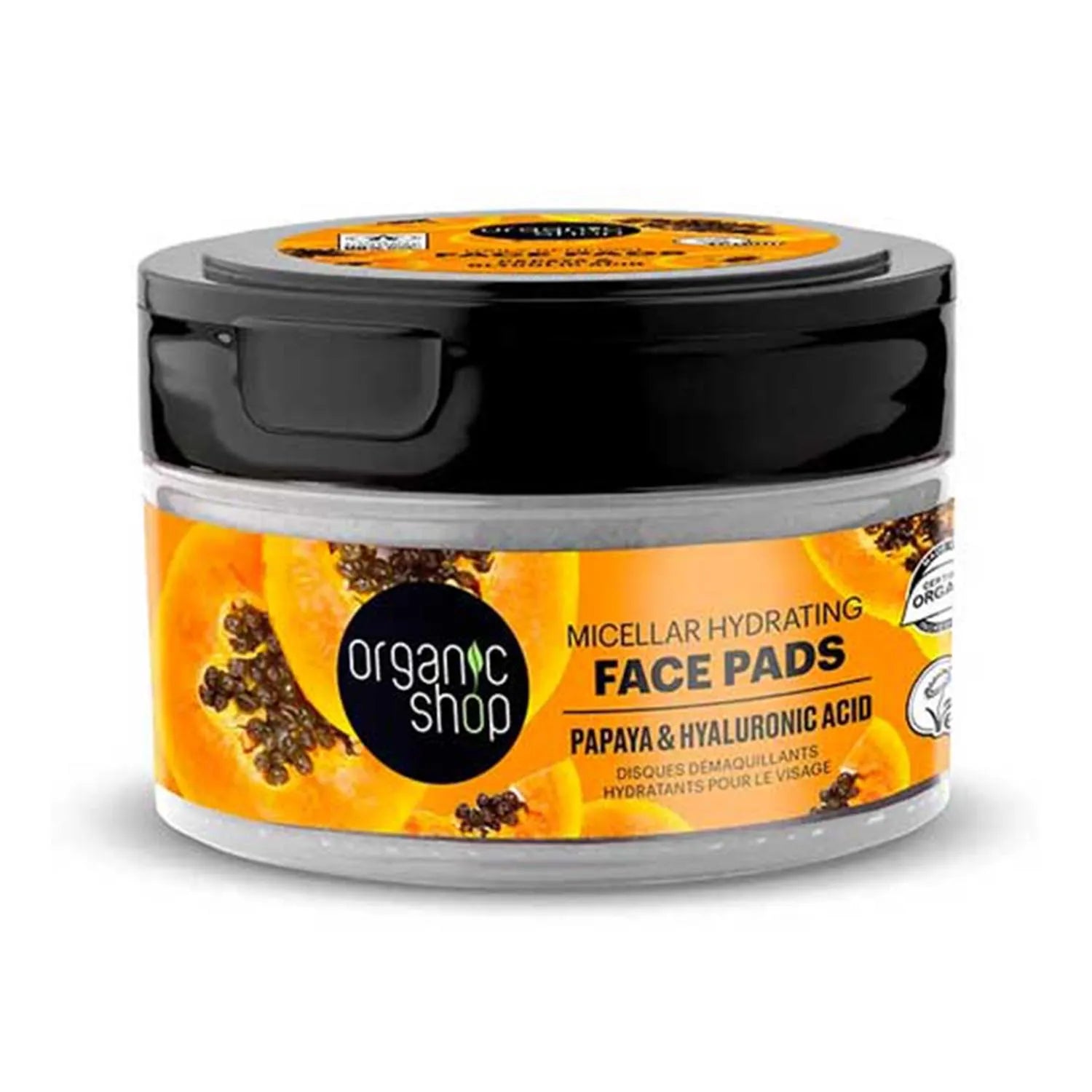 Organic Shop Papaya Micellar Discos Faciales Hidratantes Micellar 20un - By Mio Perfumería