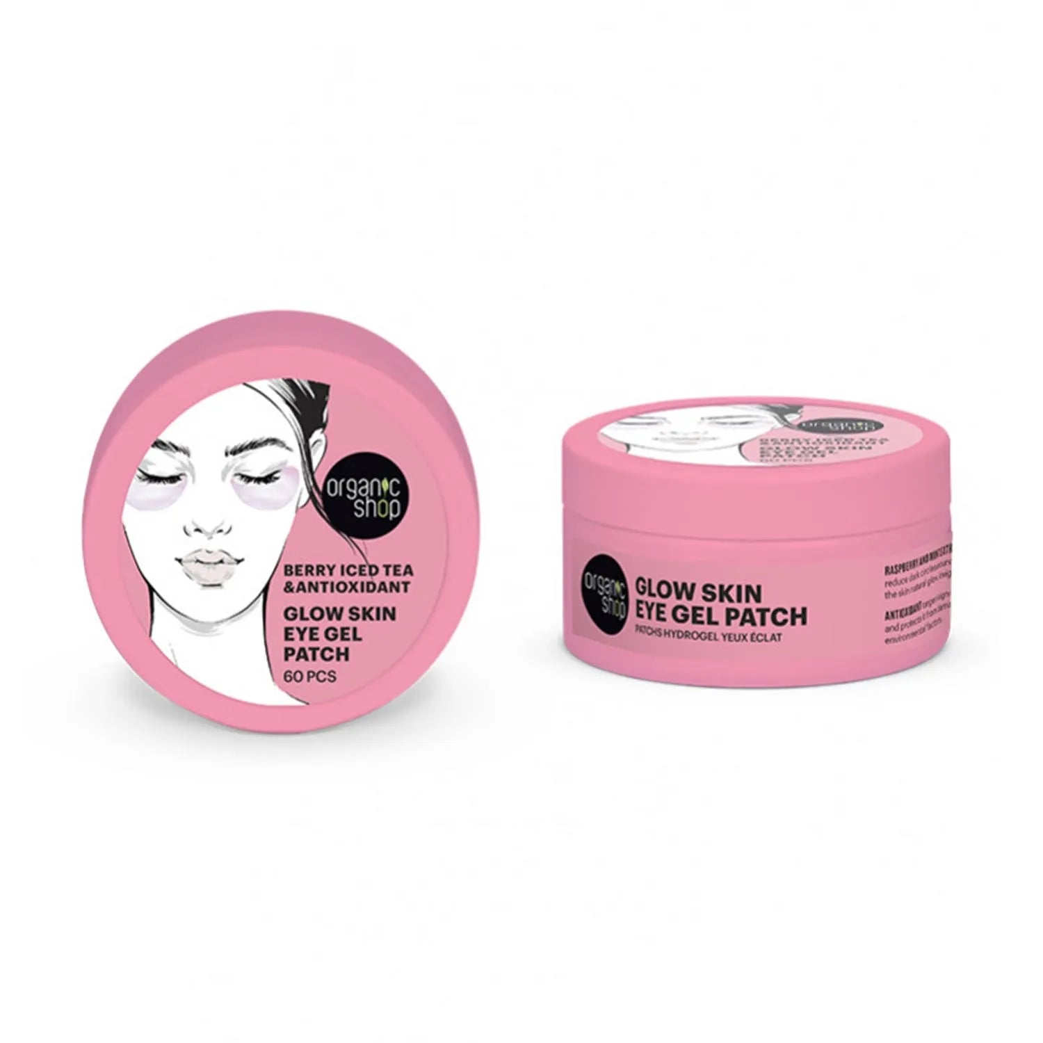 Organic Shop Berry Iced Tea Gel De Ojos Glow Skin 60un - By Mio Perfumería