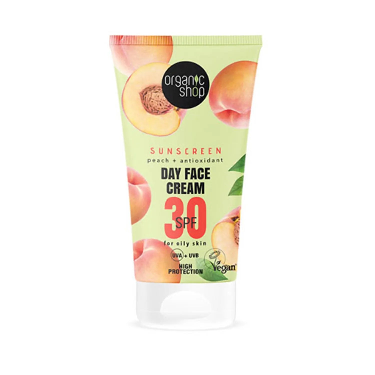Organic Shop Peach Crema Facial De Dia Spf30 50ml - By Mio Perfumería