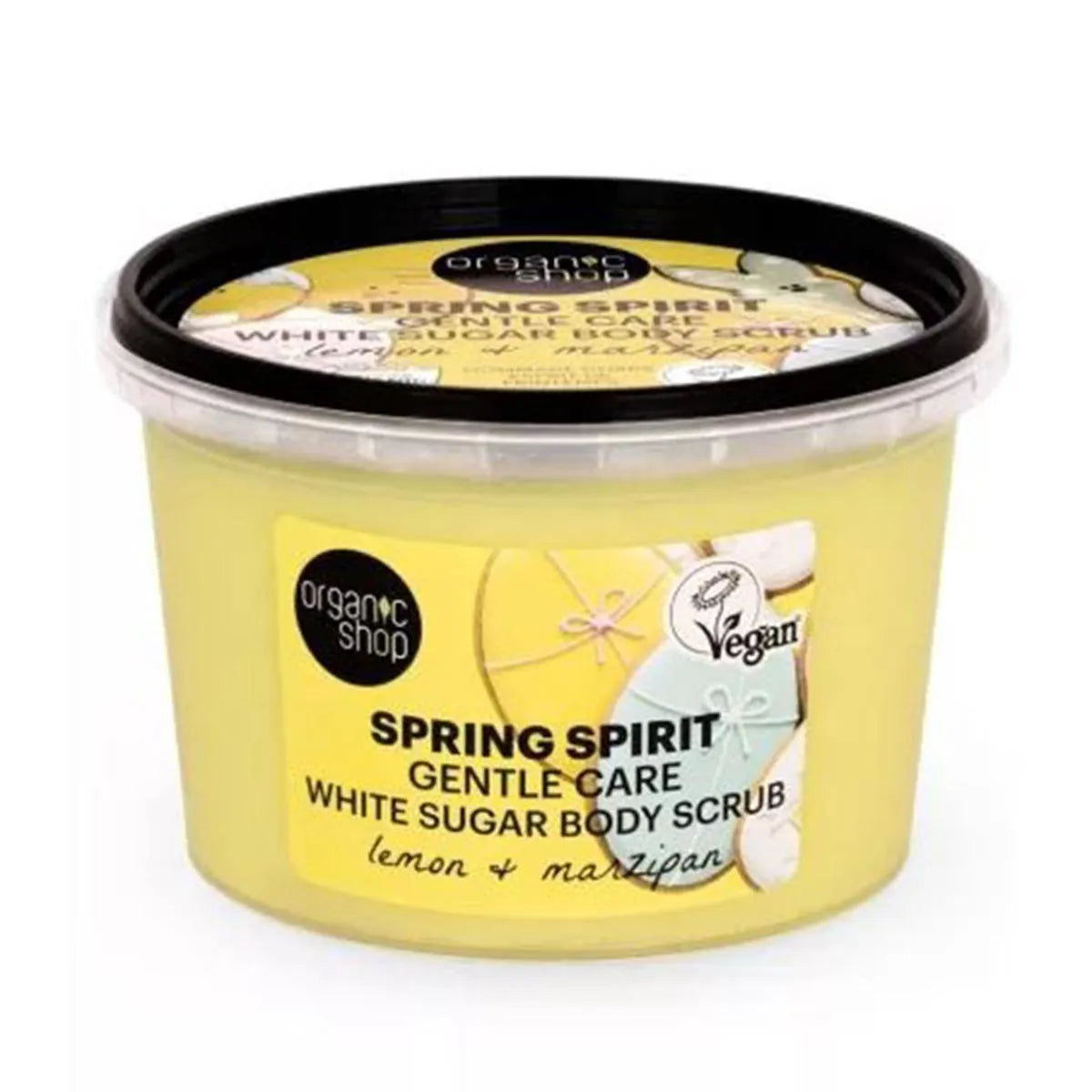 Organic Shop Sprint Spirit Exfoliante Corporal Azucar Blanco Limon y Mazipan 500ml - By Mio Perfumería