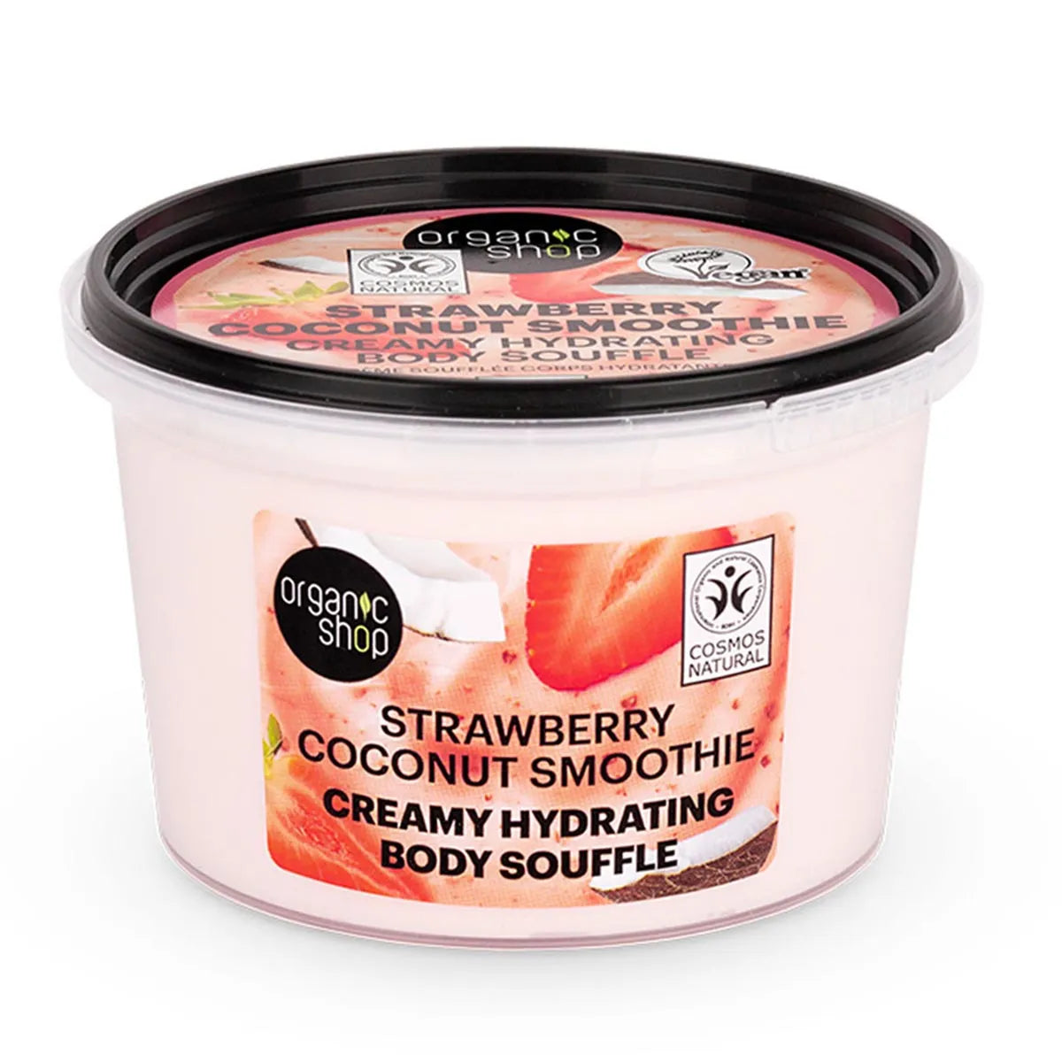 Organic Shop Strawberry Coconut Smoothie Creamy Hydrating Body Souffle 250ml - By Mio Perfumería