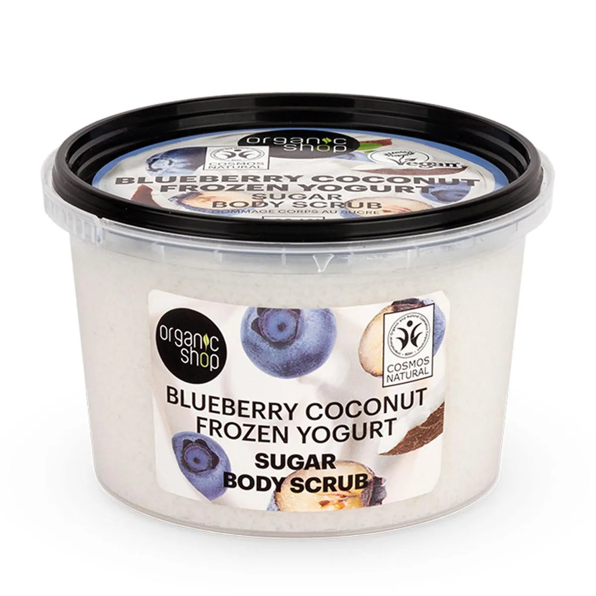 Organic Shop Blueberry Coconut Frozen Yogurt Exfoliante Corporal Azucar 250ml - By Mio Perfumería