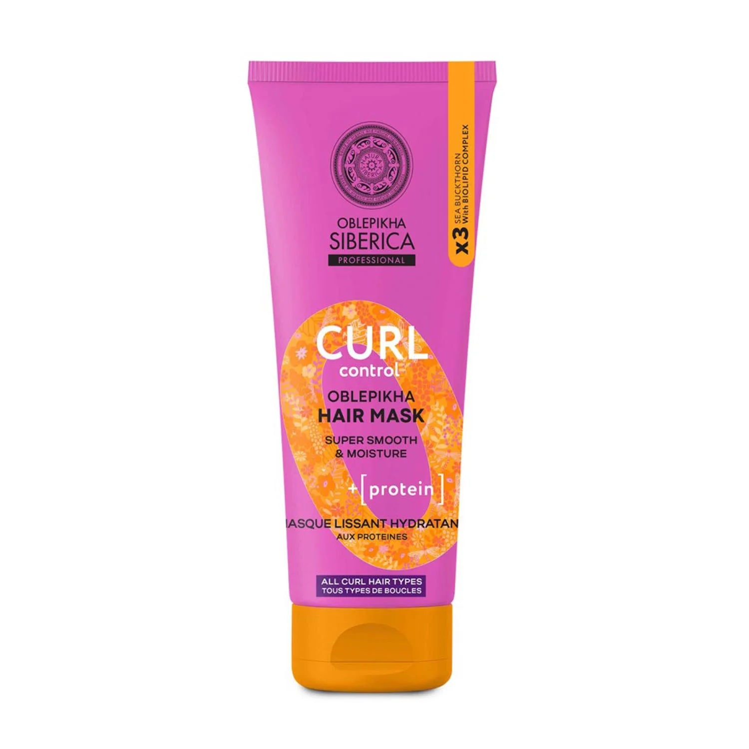 Natura Siberica Oblepikha Curl Protein Mascarilla Capilar 200ml - By Mio Perfumería