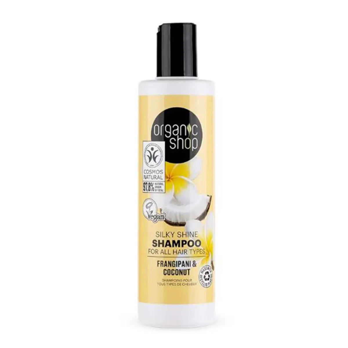 Organic Shop Natura Siberica Frangipani y Coconut Champu Todo Tipo De Cabellos 280ml - By Mio Perfumería