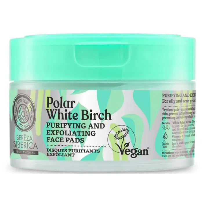 Natura Siberica Purifying And Exfoliating Face Pads 20 Units - By Mio Perfumería