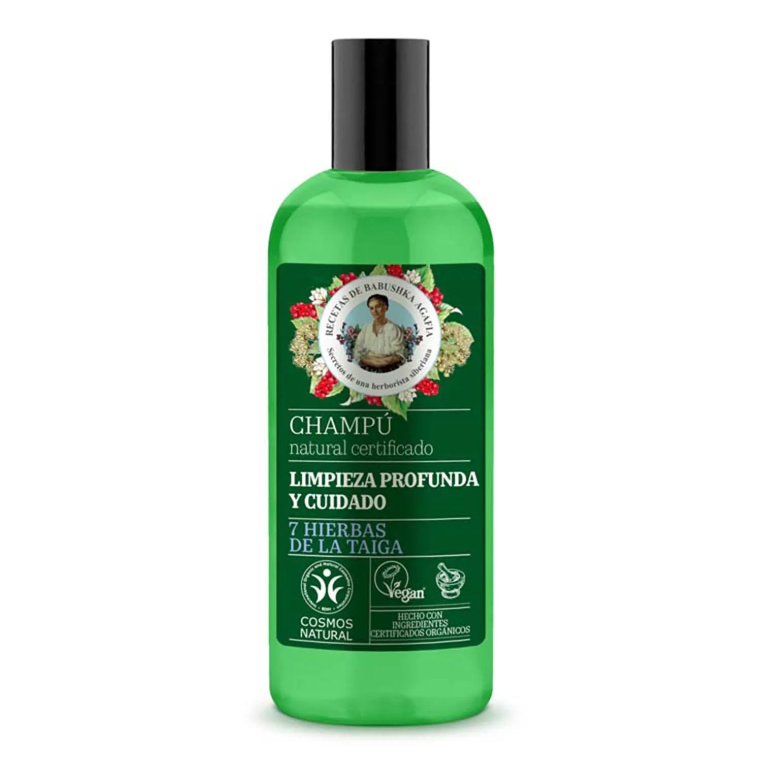 Green Agafia 7 Hierbas De La Taiga Champu Natural 260ml - By Mio Perfumería