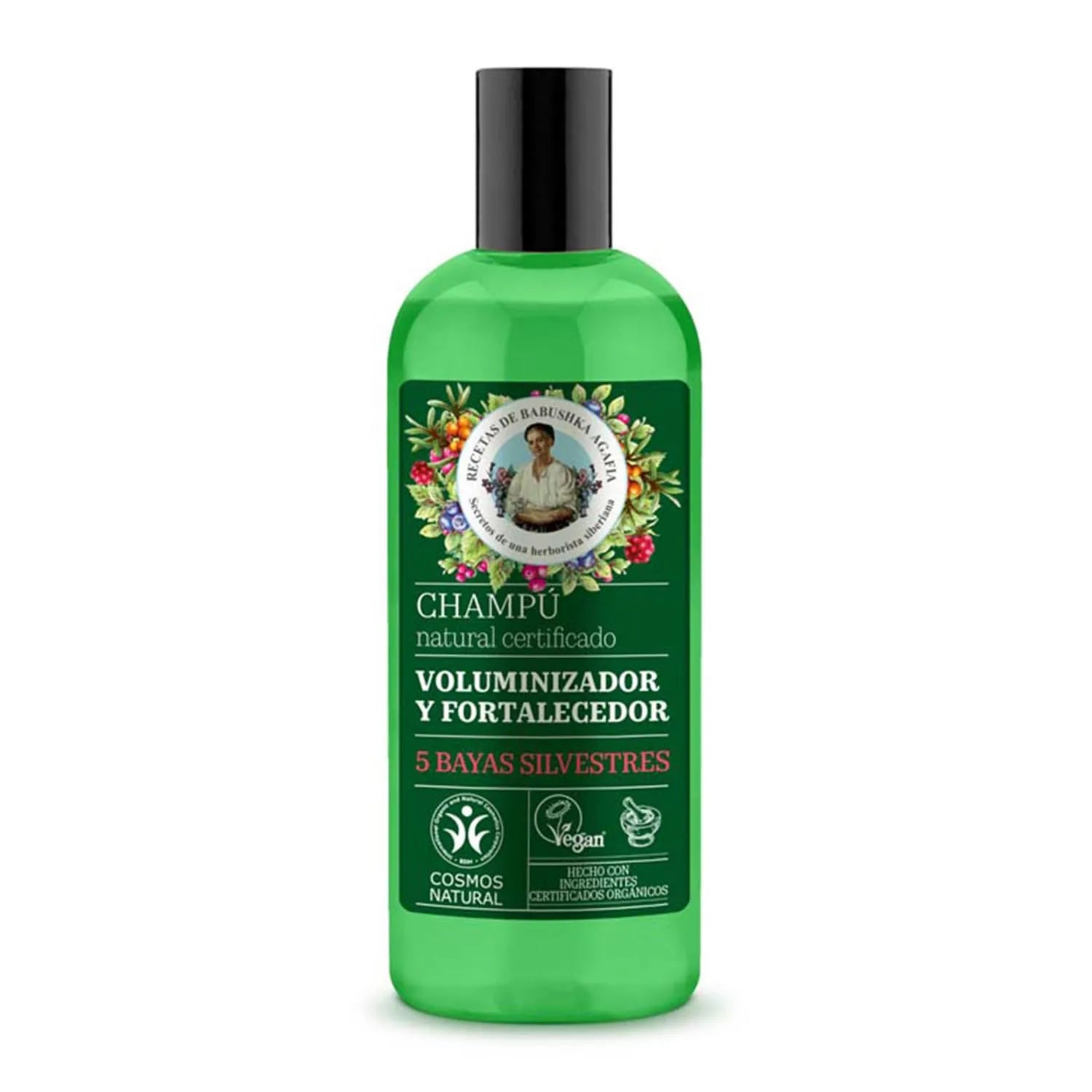 Green Agafia 5 Bayas Silvestres Champu Voluminizador Natural 260ml - By Mio Perfumería