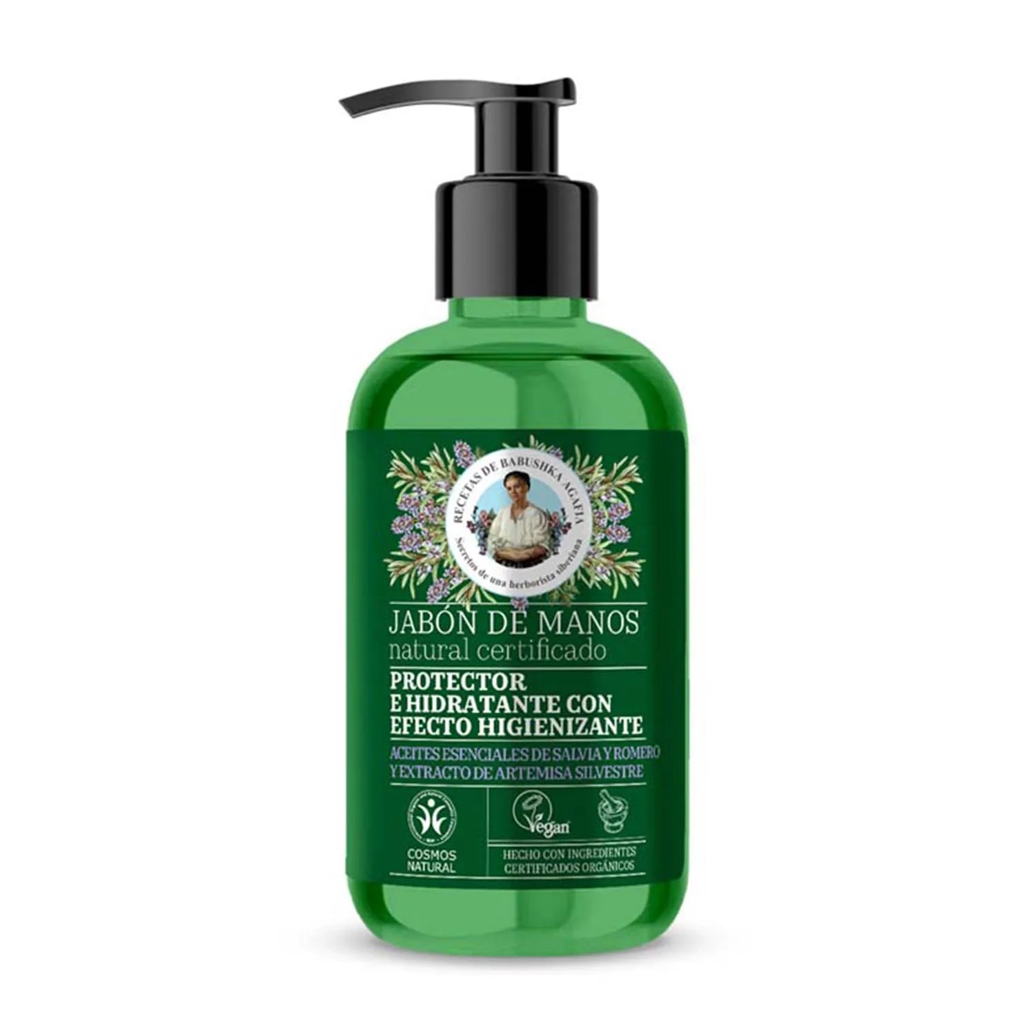 Green Agafia Protector Efecto Higienizante Jabon De Manos Jabon De Manos Con Dosificador 300ml - By Mio Perfumería