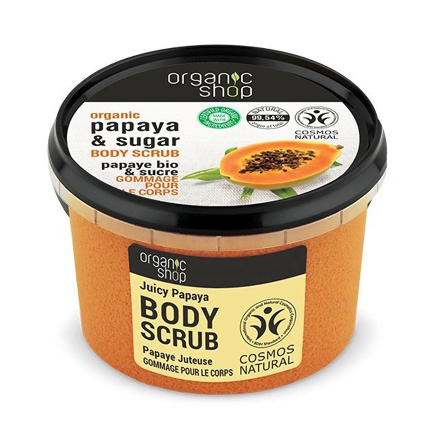 Organic Shop Papaya y Sugar Exfoliante Corporal 1un - By Mio Perfumería