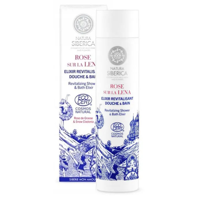 Natura Siberica Lena Rose Revitalizing Shower And Bath Elixir 200ml - By Mio Perfumería