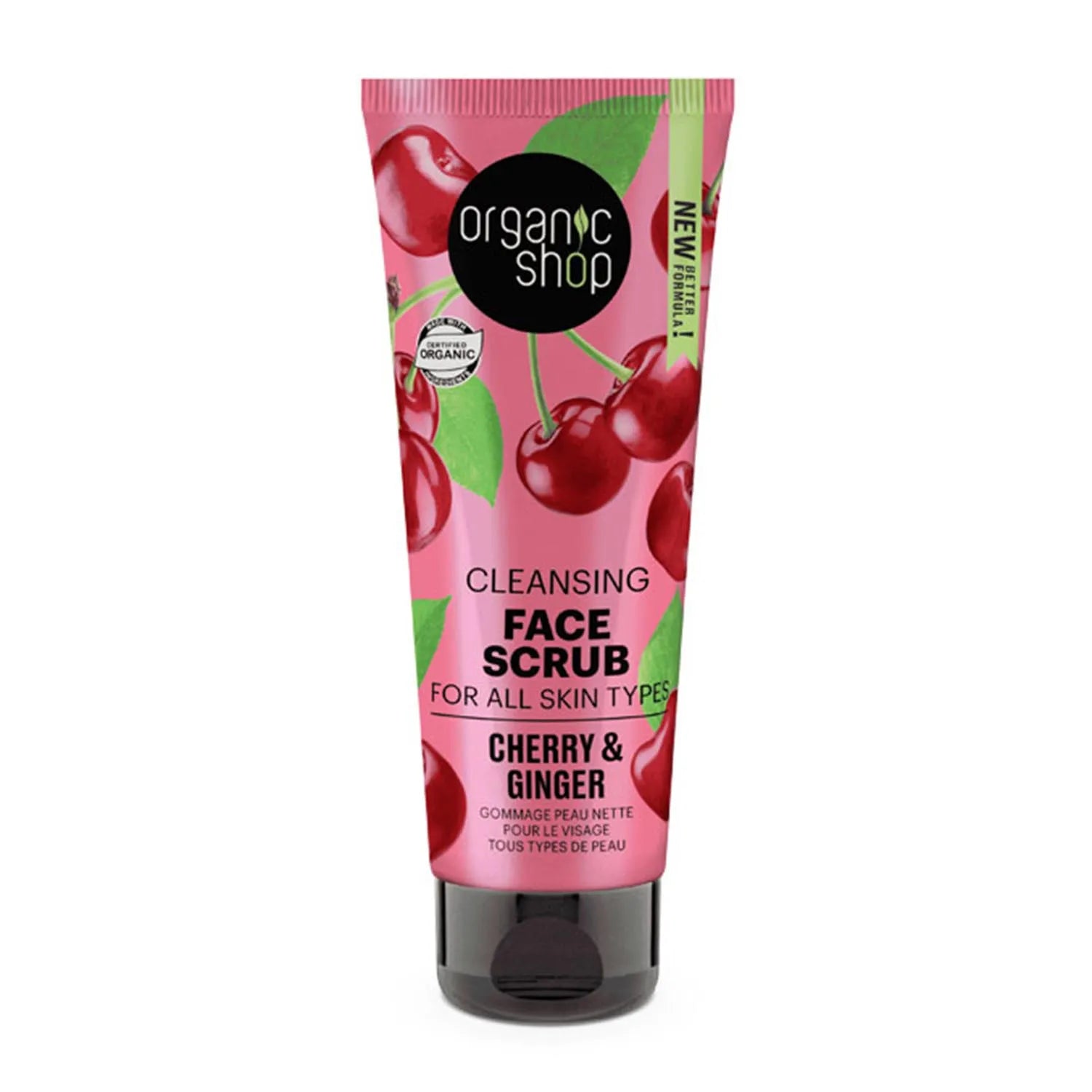 Organic Shop Cleansing Exfoliante Facial Cerezas 75ml - By Mio Perfumería