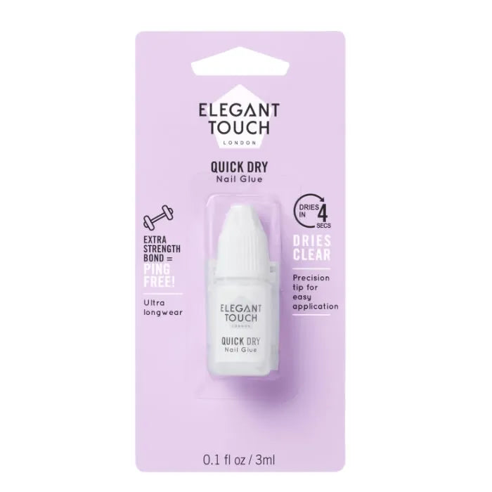 Elegant Touch Quick Dry Nail Glue 5 Seconds - By Mio Perfumería