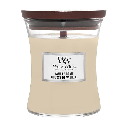 Woodwick Vela Vanilla Bean 275g