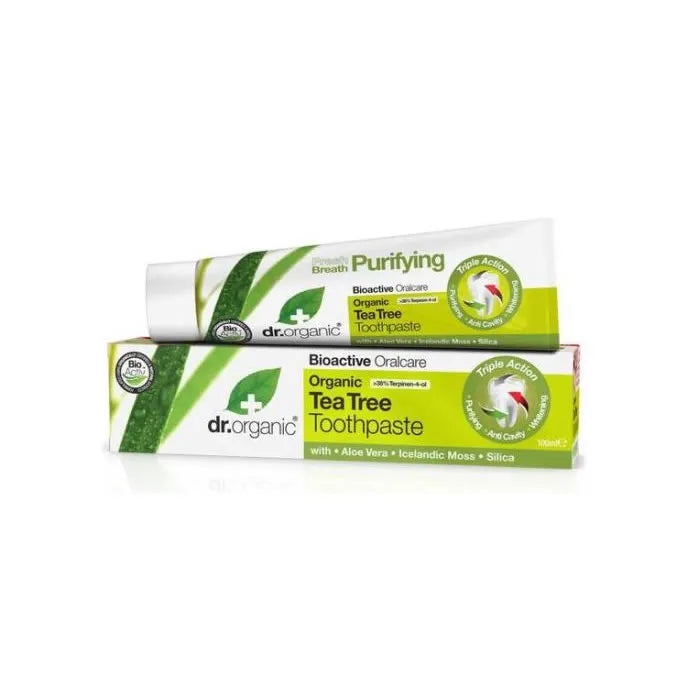 Dr Organic Tea Tree Toothpaste 100ml - By Mio Perfumería