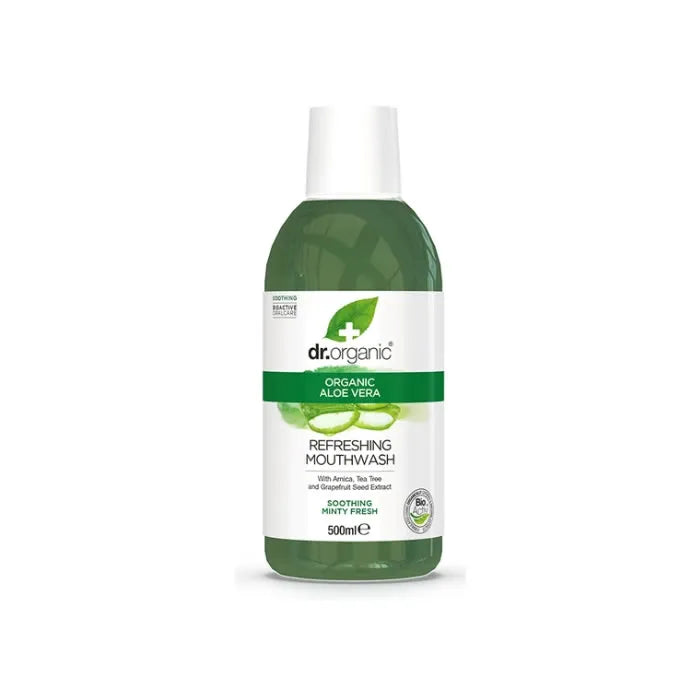 Dr. Organic  Aloe Vera Mouthwash 500ml - By Mio Perfumería