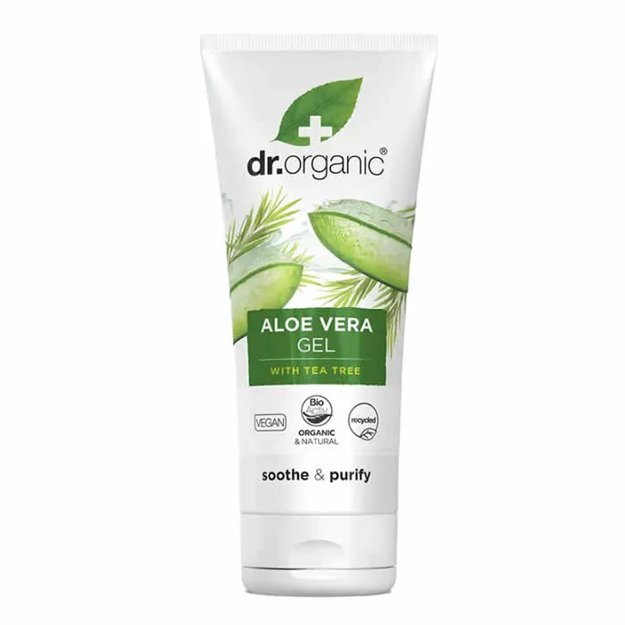 Dr Organic Aloe Vera Gel With Tea Tree 200ml - By Mio Perfumería