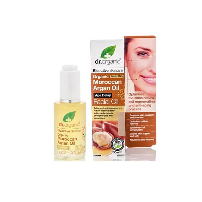 Dr Organic Moroccan Argan Oil Face Oil 30ml - By Mio Perfumería