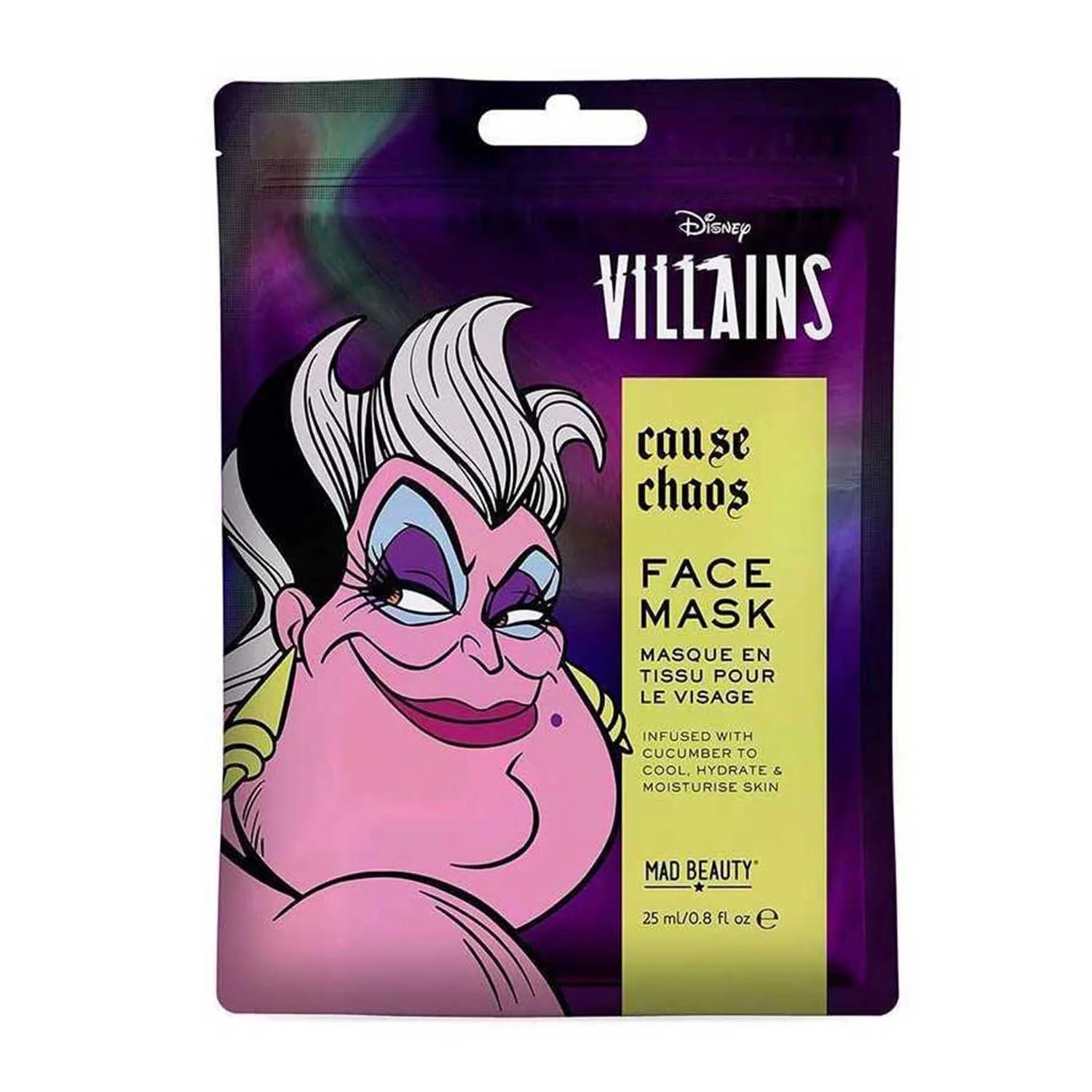 Disney Villains Cause Chaos Mascarilla Facial 1un - By Mio Perfumería