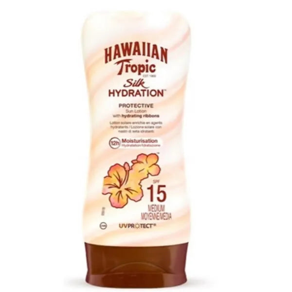 Hawaiian Tropic Silk Hydration Protective Sun Lotion Spf15 180ml - By Mio Perfumería