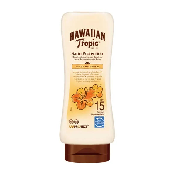 Hawaiian Tropic Satin Protection Ultra Radiance Sun Lotion Spf15 180ml - By Mio Perfumería