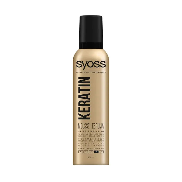 Syoss Foam Hair Keratin Style Perfection 250ml - By Mio Perfumería