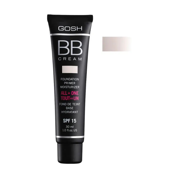Gosh BB Cream Foundation Primer Moisturizer 01 Sand 30ml - By Mio Perfumería