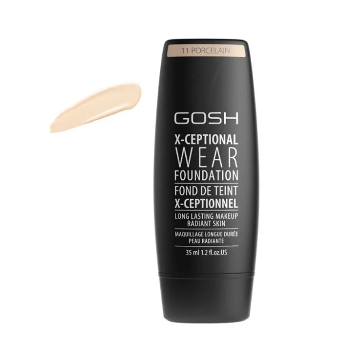 Gosh X-Ceptional Wear Foundation Long Lasting Makeup 11 Porcelain 35ml - By Mio Perfumería