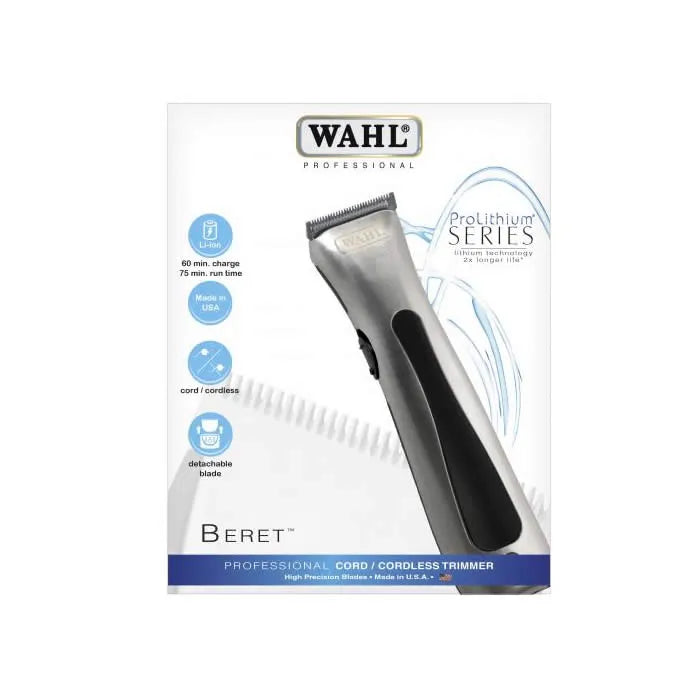Wahl Lithium Ion Beret Professional Cord/Cordless Trimmer - By Mio Perfumería