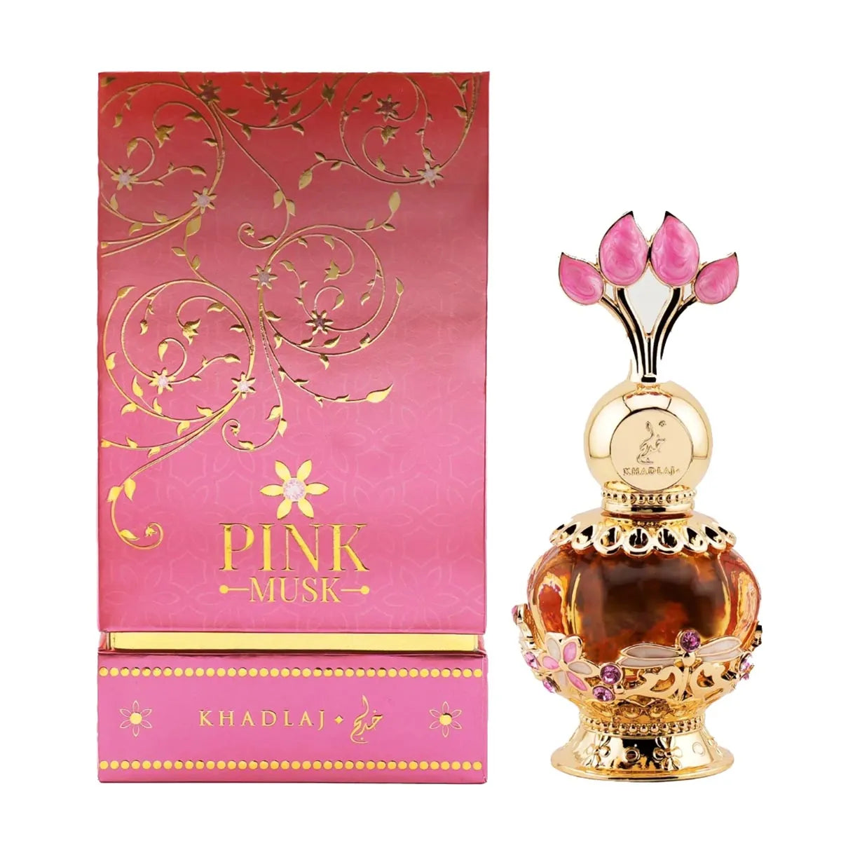 Khadlaj Perfumes Pink Musk Aceite Concentrado Perfumado 20ml - By Mio Perfumería