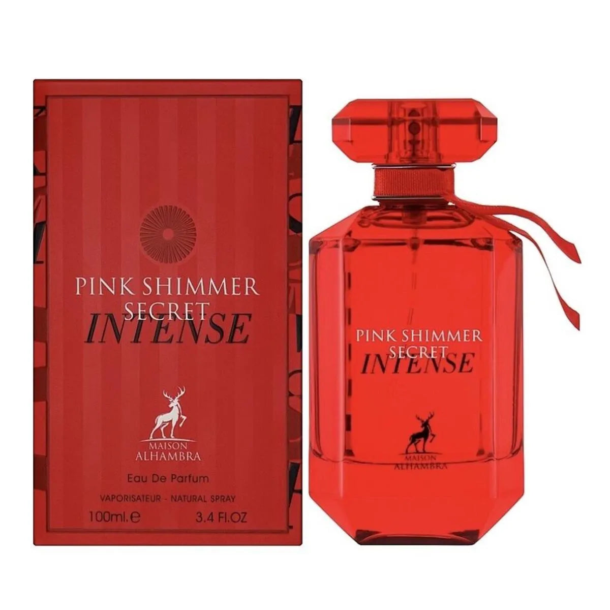 Maison Alhambra Pink Shimmer Secret Intense Eau De Parfum 100ml Spray - By Mio Perfumería