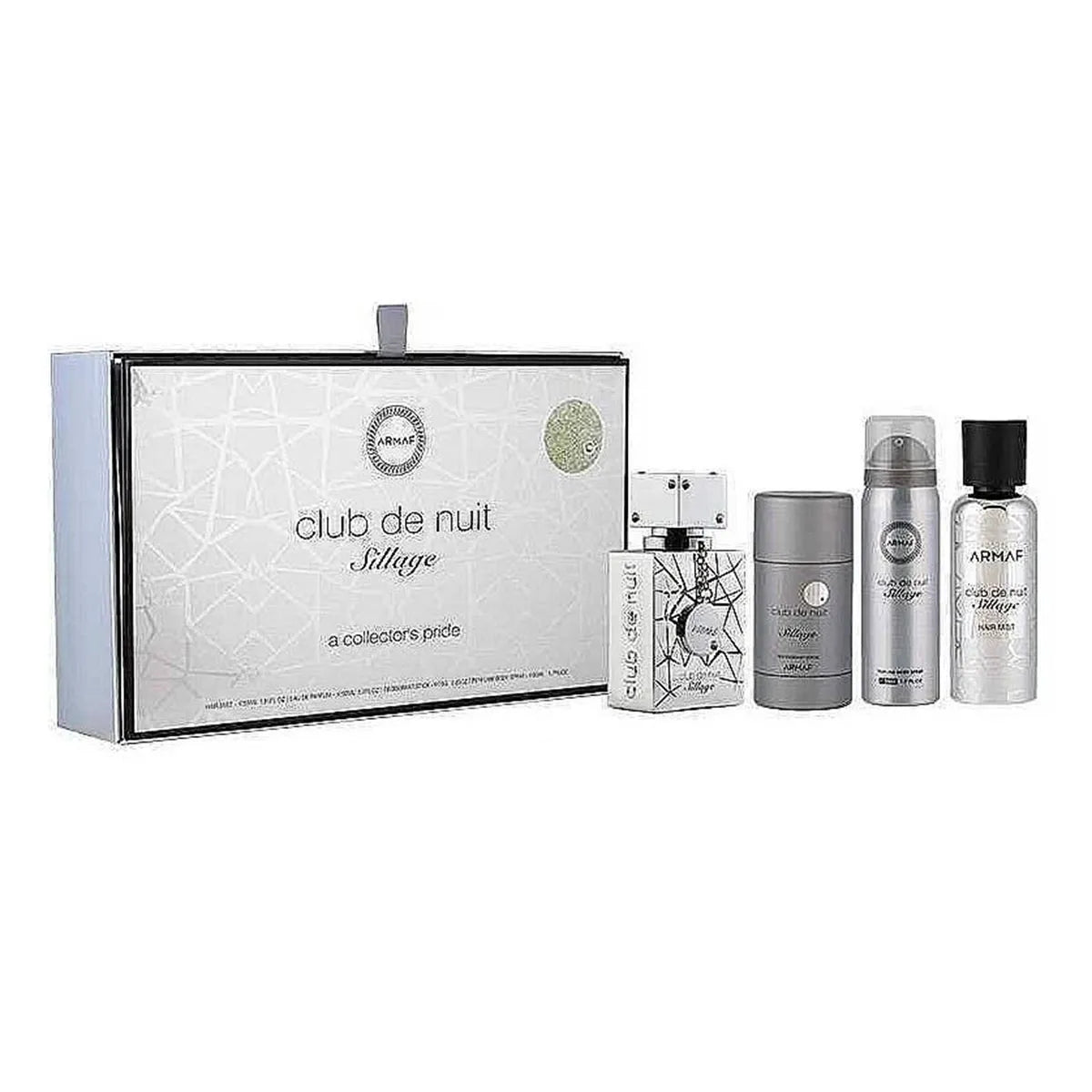 Armaf Club De Nuit Sillage Eau De Parfum 30un Spray Hair Mist 55ml Desodorante Stick 75ml Spray Corporal Perfumado 50mlvaporizador - By Mio Perfumería