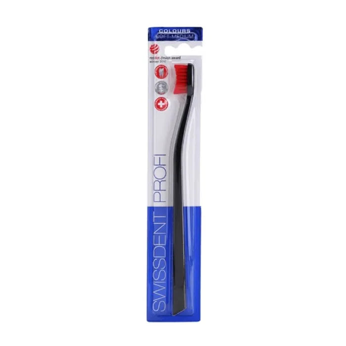 Swissdent Profi Colours Toothbrush Black & Red - By Mio Perfumería