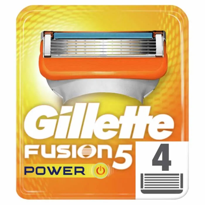 Gillette Fusion Power Refill 4 Units - By Mio Perfumería