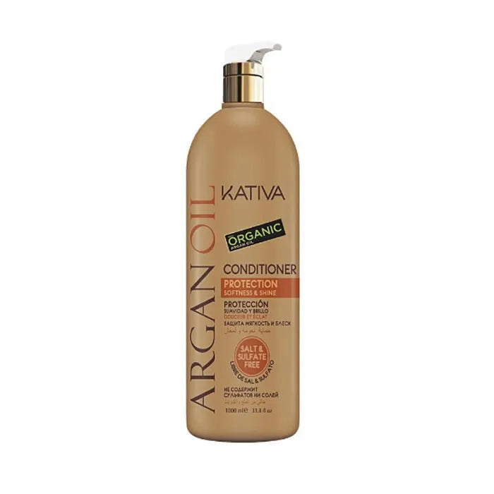 Kativa Argan Oil Conditioner Protection Softness & Shine 1000ml - By Mio Perfumería