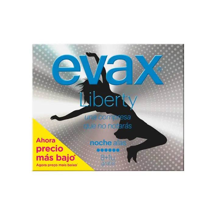 Evax Liberty Night Normal With Wings Sanitary Towels 12 Units - By Mio Perfumería