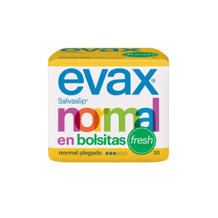 Evax  Normal Fresh Pantyliners Small Bags 20 Units - By Mio Perfumería