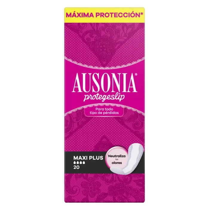 Ausonia Protegeslip Maxiplus Pantyliners 20 Units - By Mio Perfumería