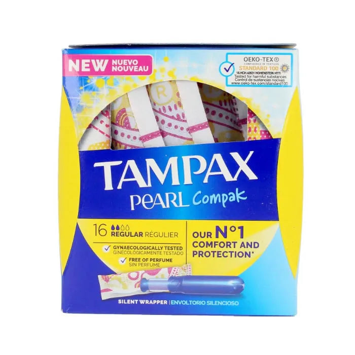 Tampax Pearl Regular Buffer 18 Units - By Mio Perfumería