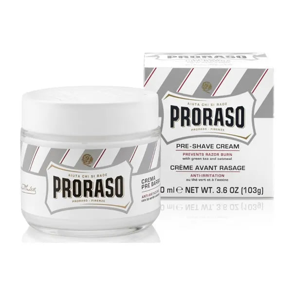 Proraso white Pre Shave Cream Sensitive Skin 100ml - By Mio Perfumería