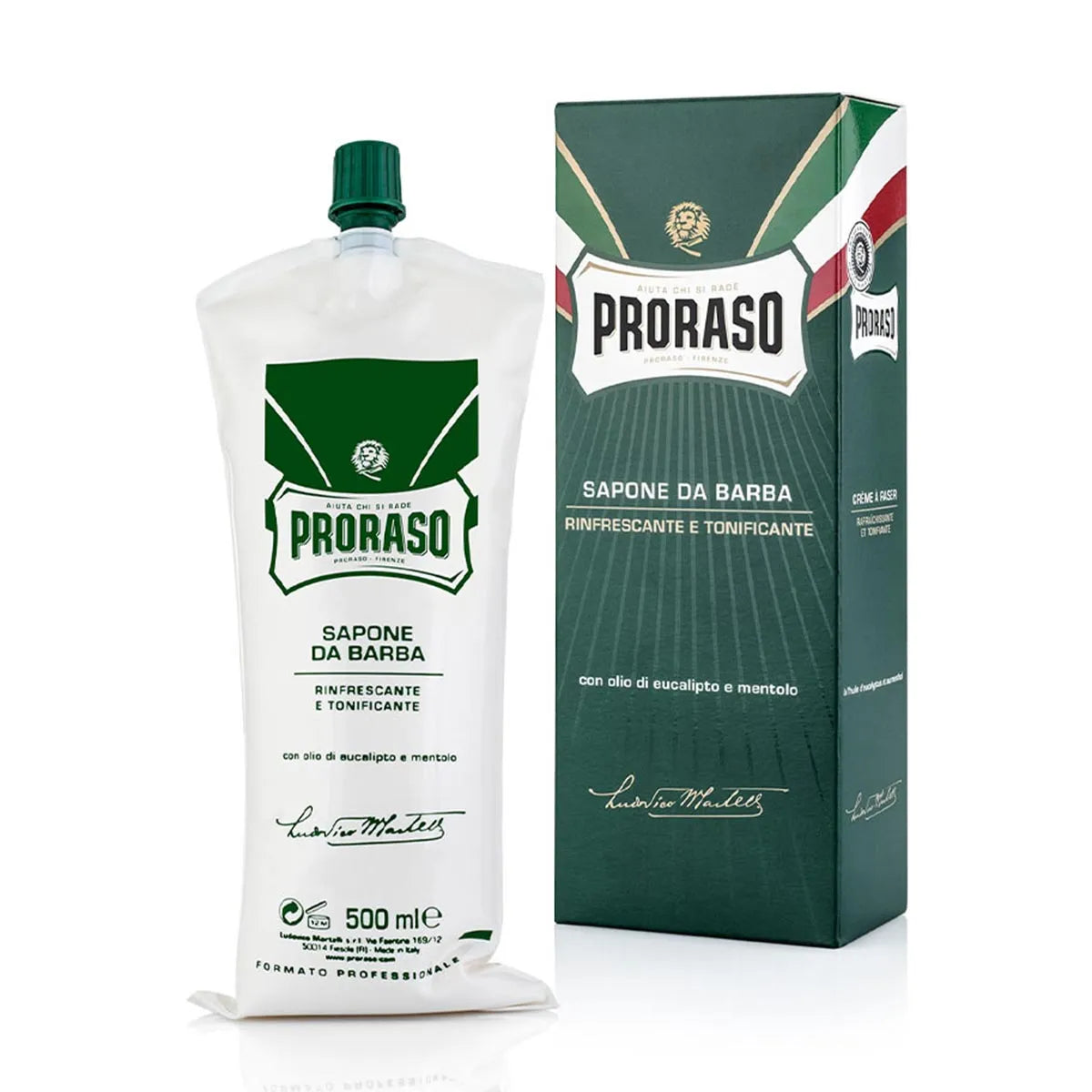 Proraso Profesional Crema De Afeitado Eucalipto-Mentol 500ml - By Mio Perfumería