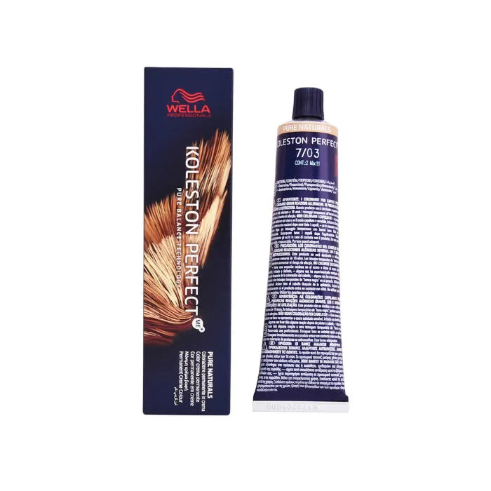 Wella Koleston Perfect Me+ 7/03 Pure Naturals 60ml - By Mio Perfumería